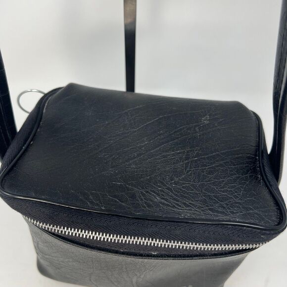 Vintage POLAROID SX70 One Step Camera Bag Black Vinyl Carrying Case Shoulder Bag - Picture 5 of 14